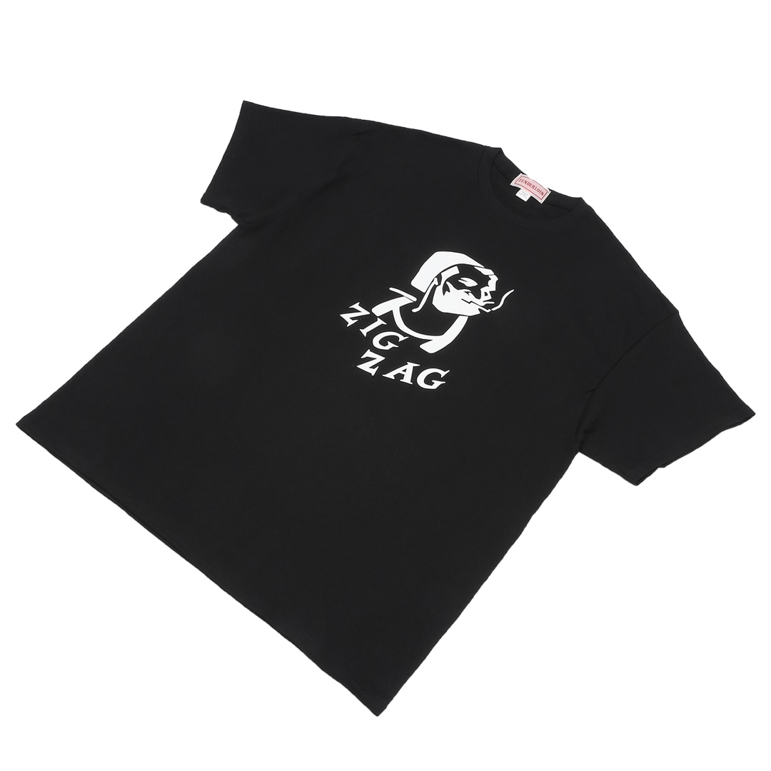 TENDERLOIN ZIGZAG T-SHIRTS 6.0oz PREMIUM COTTON 100% BLACK | T