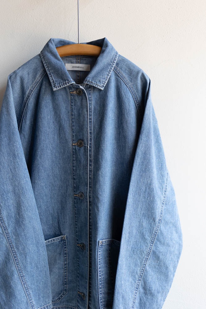 JOHNBULL ジョンブル | ライトデニムカバーオール Col : ブリーチ (016