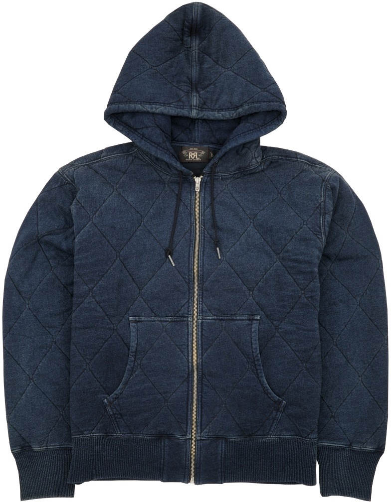 ダブルアールエル) RRL 本藍染め キルテッド インディゴ コットン