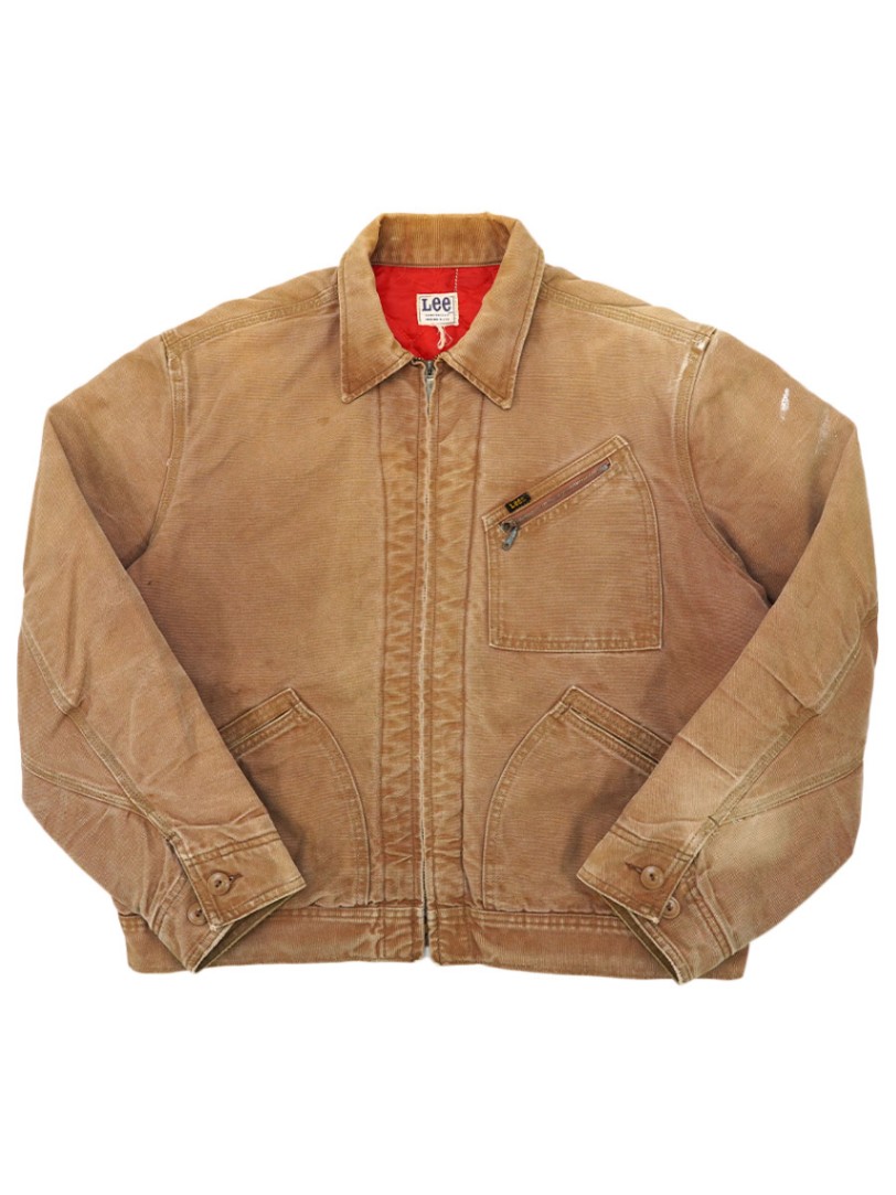 70's Lee 91-Bタイプ 裏キルティング ブラウンダックジャケット 実寸