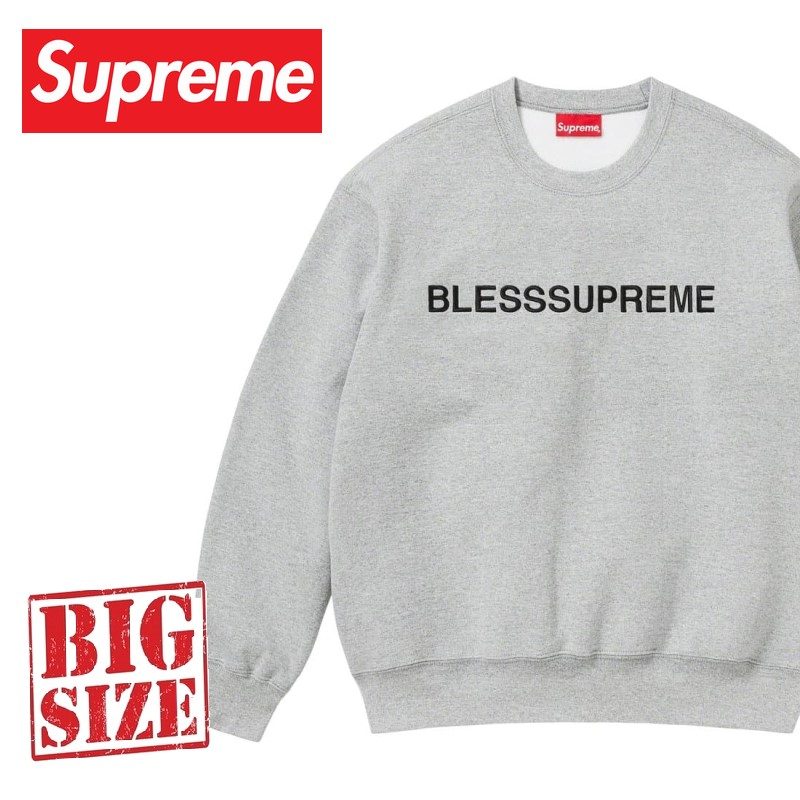 SALE】 大きいサイズ メンズ Supreme シュプリーム BLESS Crewneck
