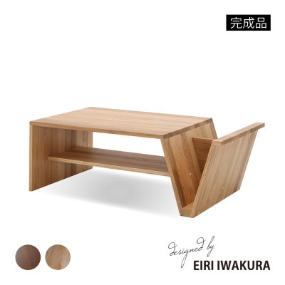 幅45］ サイドテーブル 丸 木製脚 円形 レッドオーク 無垢材 木目