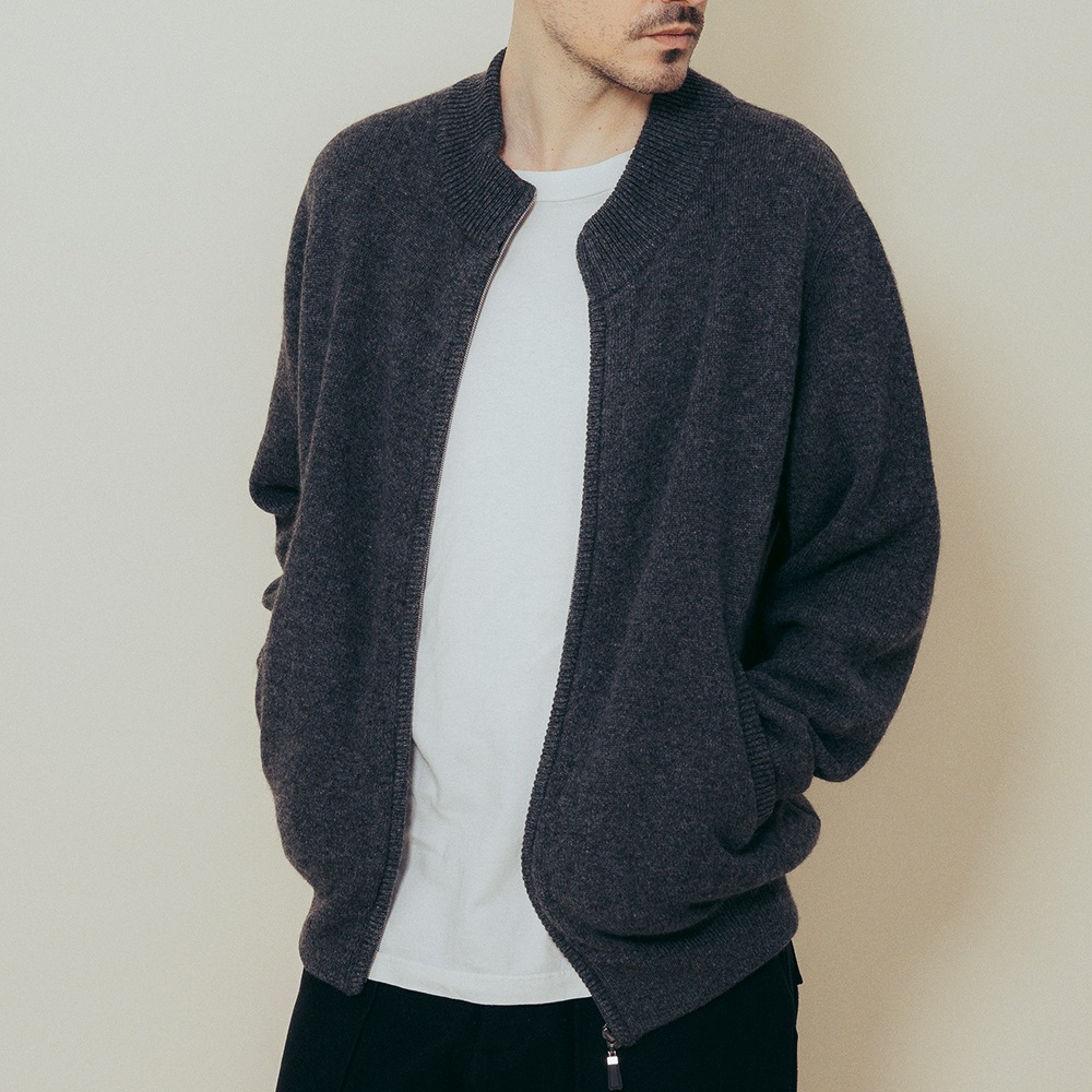 カシミヤ100％ ジップアップ | Material,Cashmere | FUKAKINET