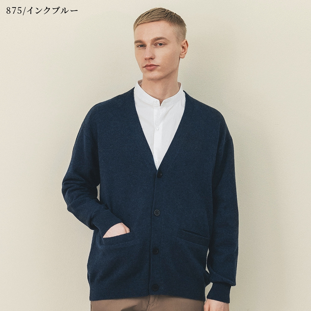 カシミヤ100％ Vネックカーディガン | Item,Knit | FUKAKINET