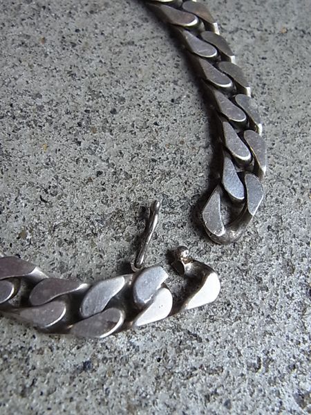 ユーロアンティーク シルバーIDブレスレット - margin