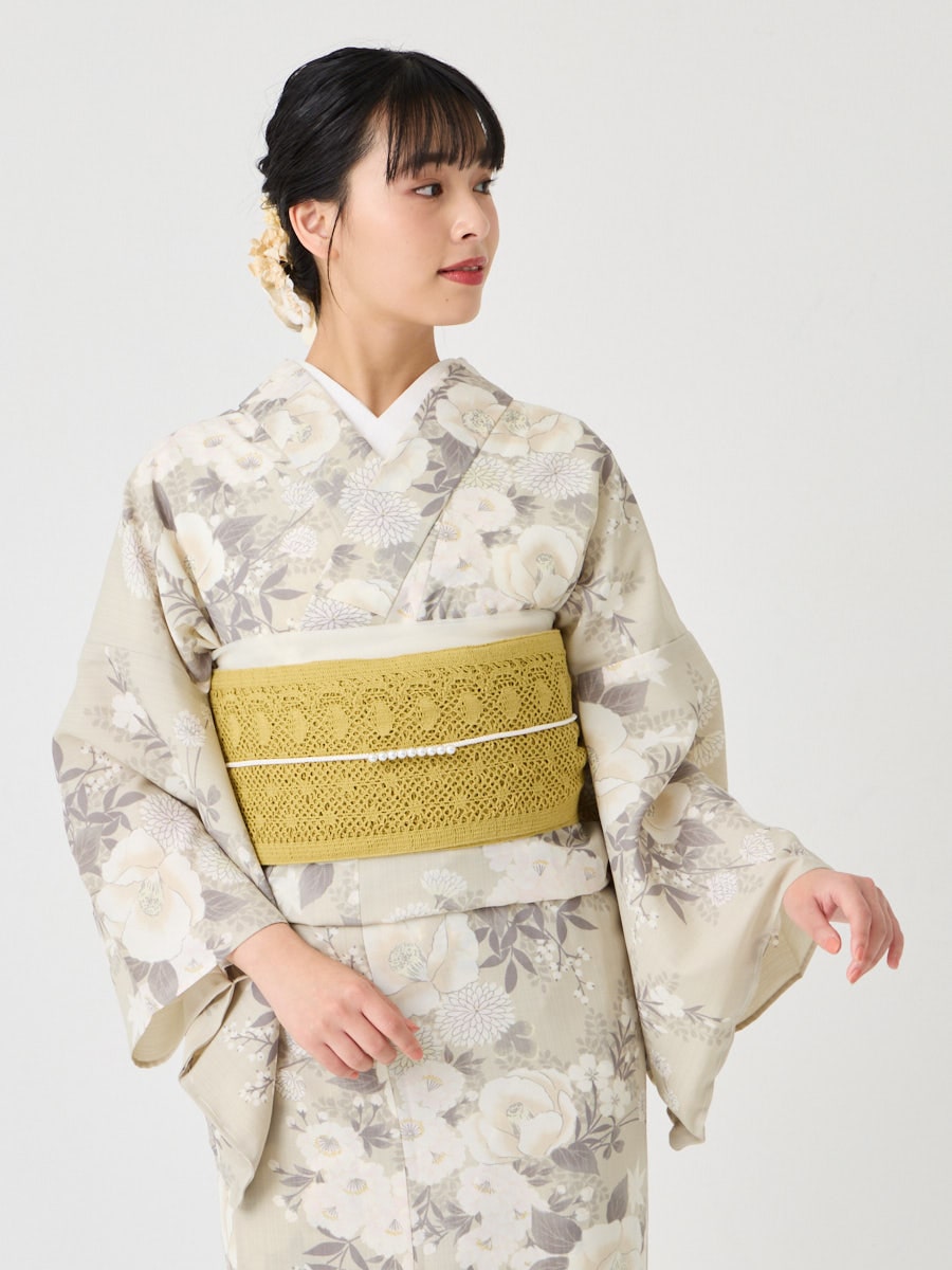 浴衣単品「 椿うさぎ 」(FREE ライラック): ふりふ ｜ミマツグループ