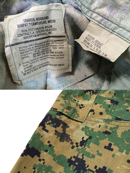 米軍実物 USMC 海兵隊 ウッドランド マーパット パンツ M-R