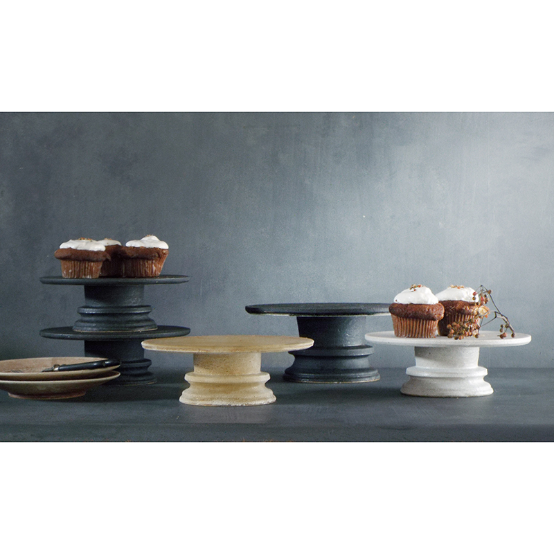 cake stand M [sabi] | MISHIM POTTERY CREATION