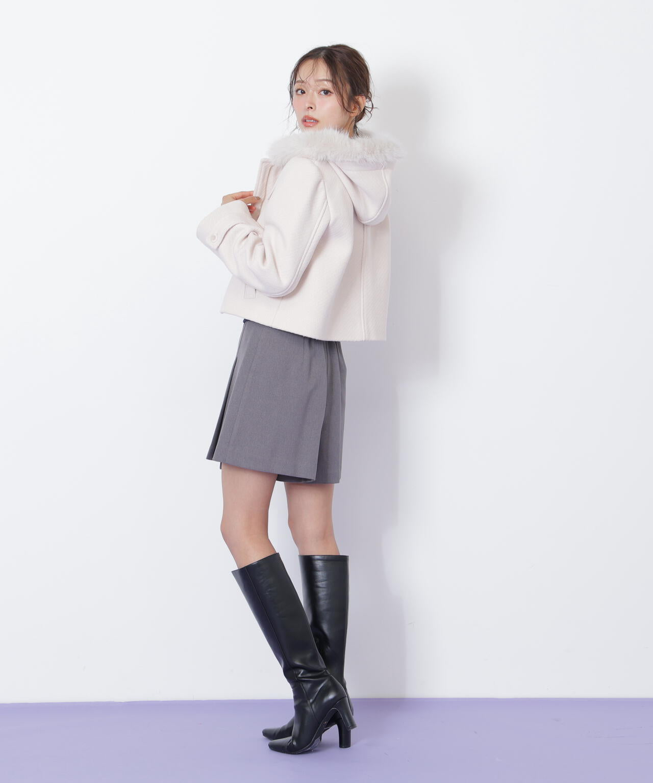 フェイクファー付ショートダッフルコート | JILL by JILL STUART（ジル