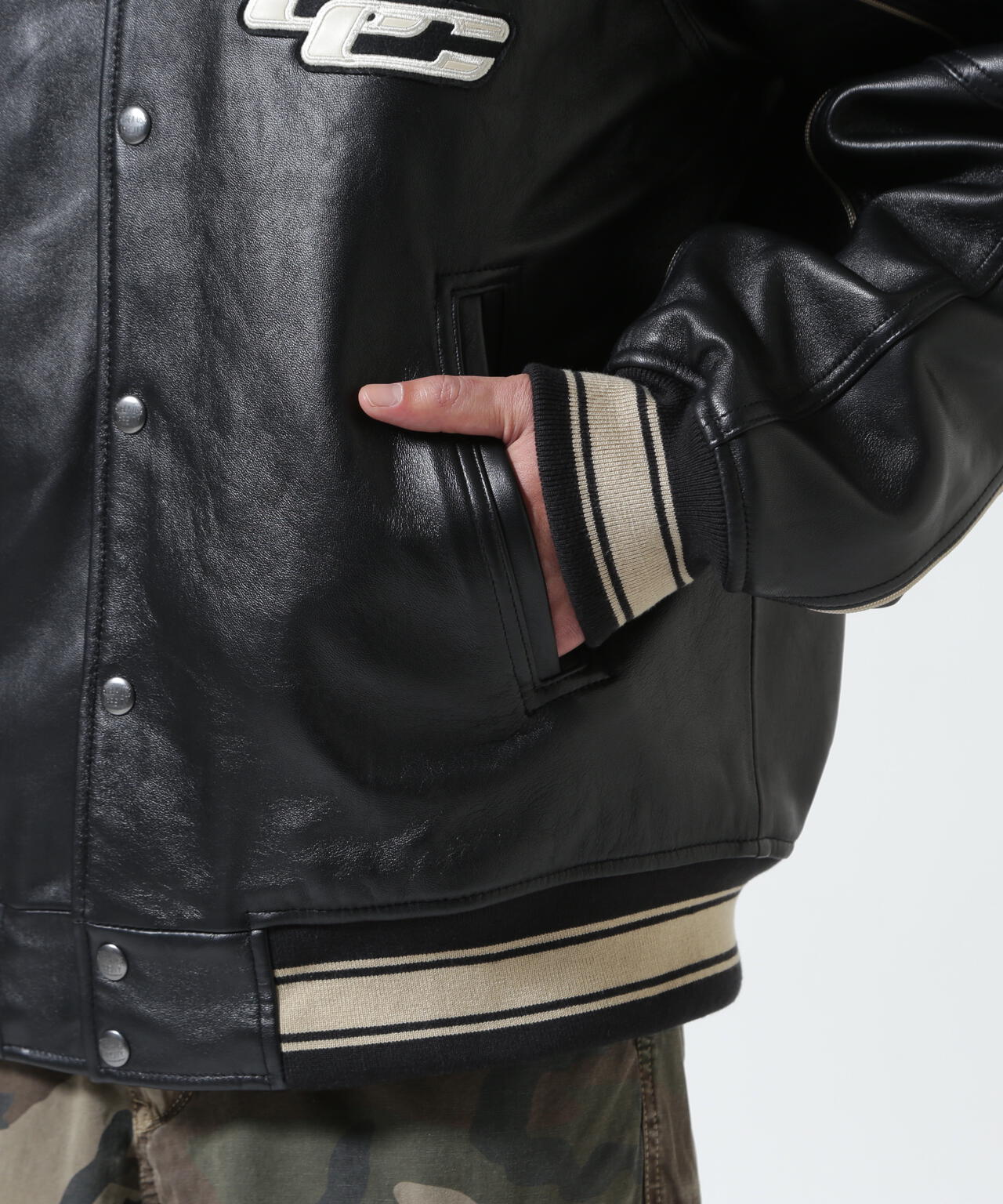 AVIREX × MR.BROTHERS CUT CLUB》VARITY LEATHER JACKET | AVIREX