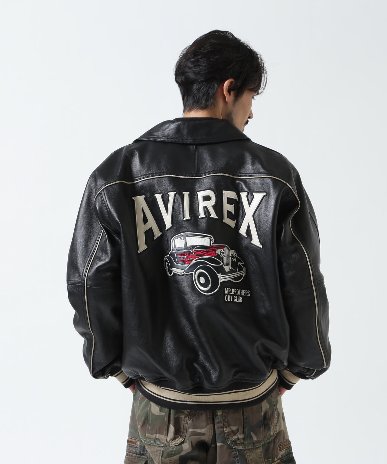 AVIREX × MR.BROTHERS CUT CLUB》VARITY LEATHER JACKET | AVIREX