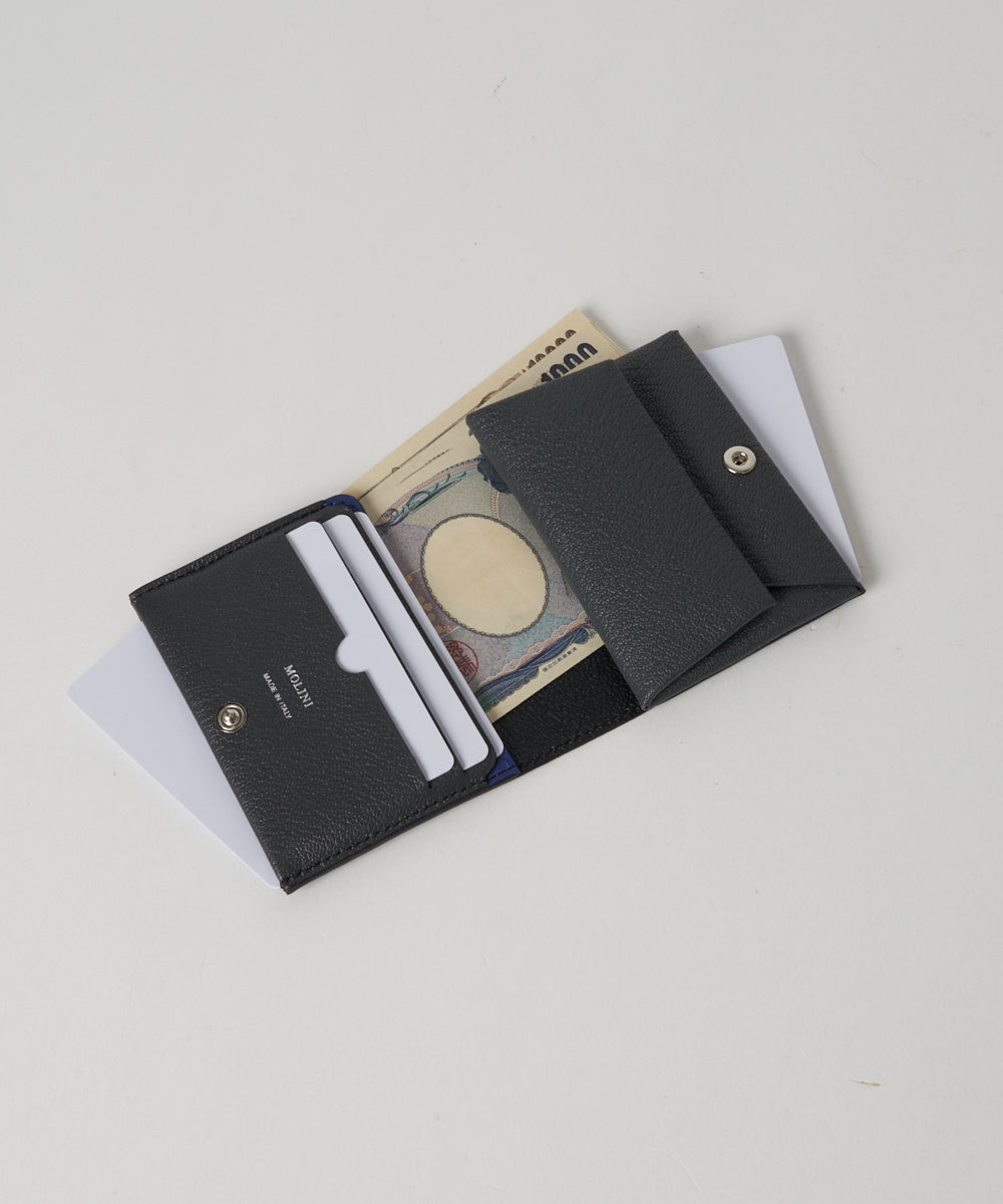 Bifold Compact Wallet - Black × Gray – MOLINI（モリニ
