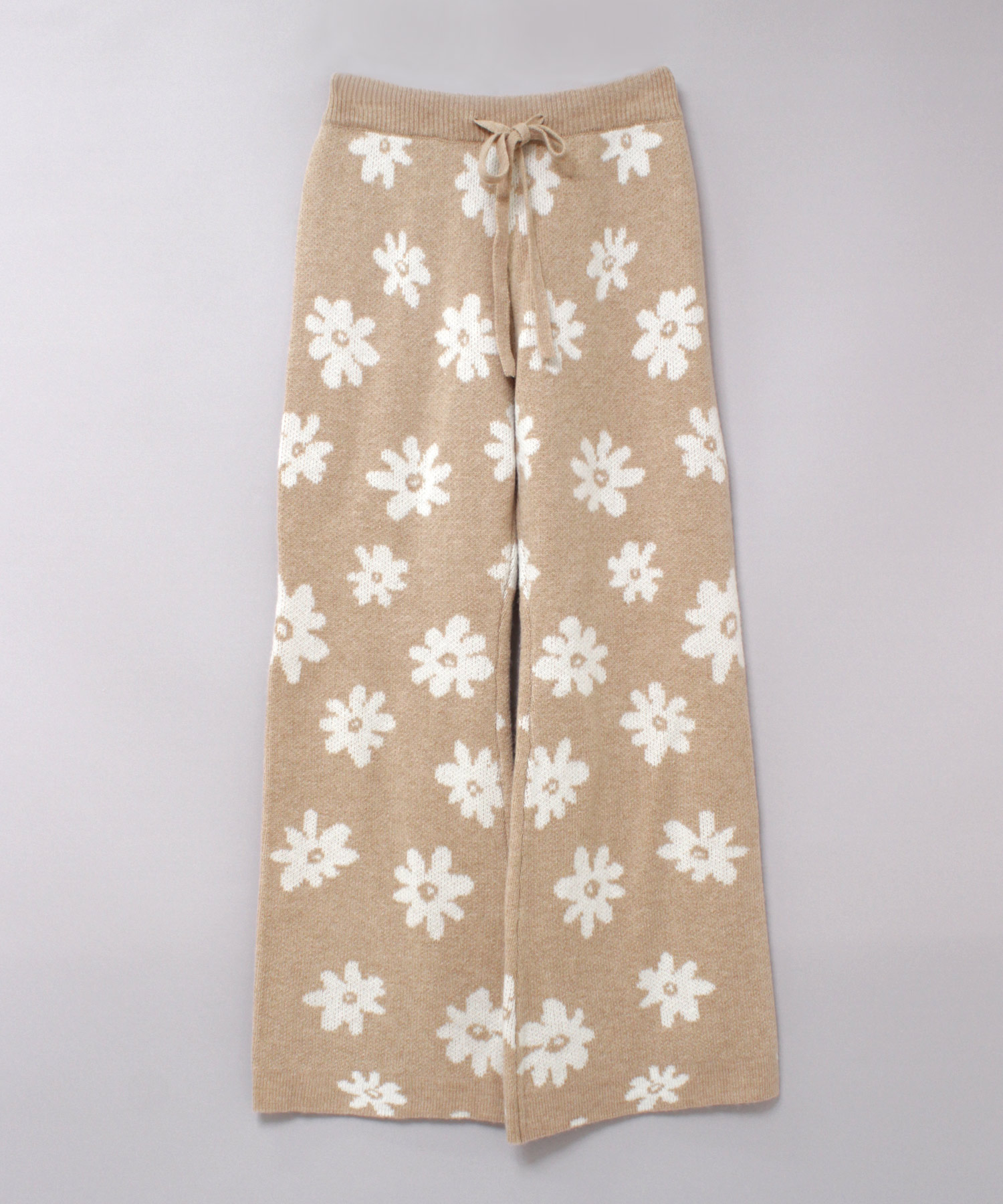 R4291 フラワージャガードパンツ(M ベージュ): パンツ - RNA ONLINE