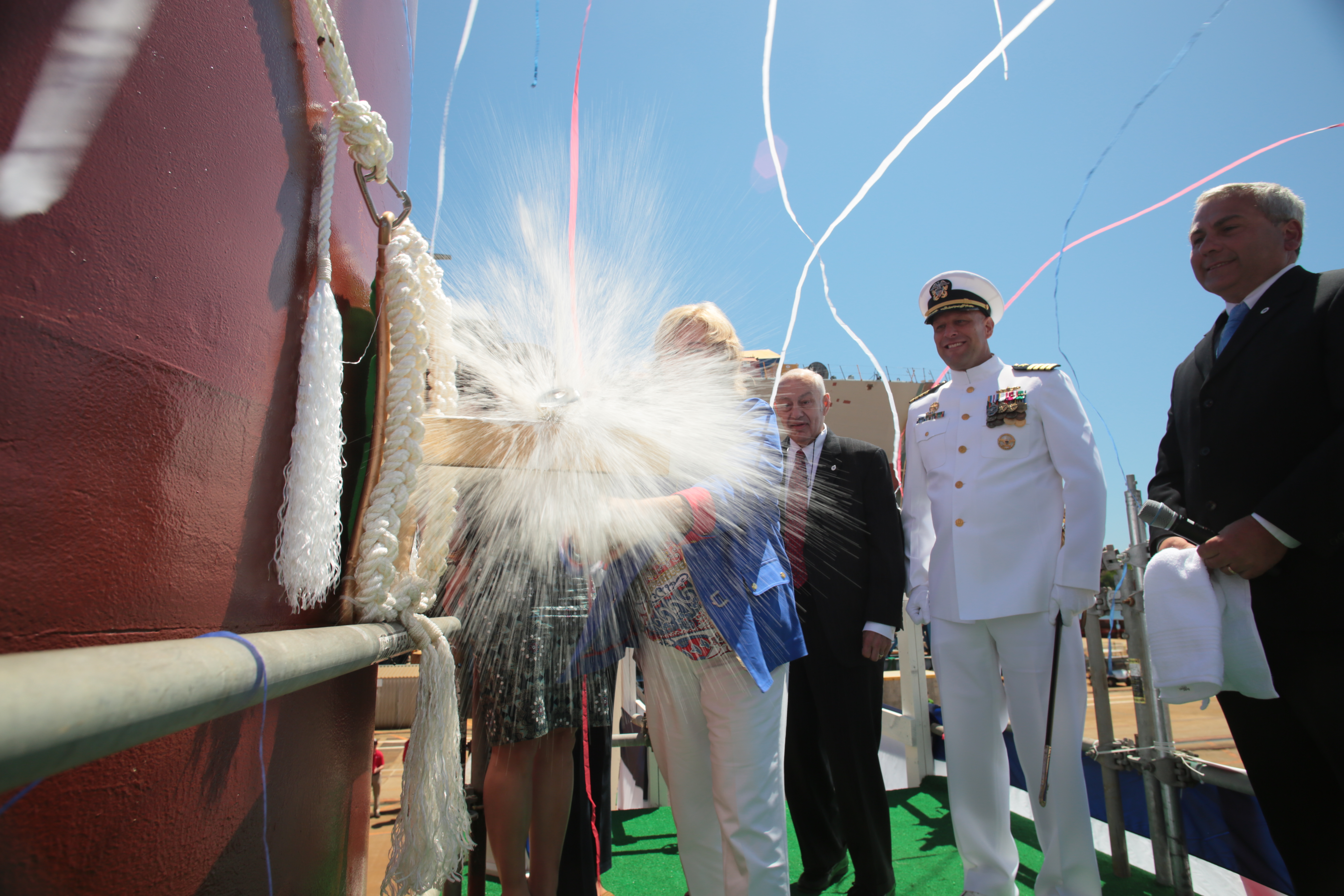 Navy Christens DDG-1001, Named For SEAL Michael Monsoor