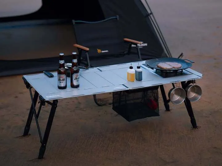 これ1台で完結】Soomloom「4.5ユニット昇降式キャンプテーブルELEVO