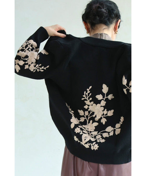 花刺繍咲くジップアップニットブルゾン – ONE PEACE ONLINE
