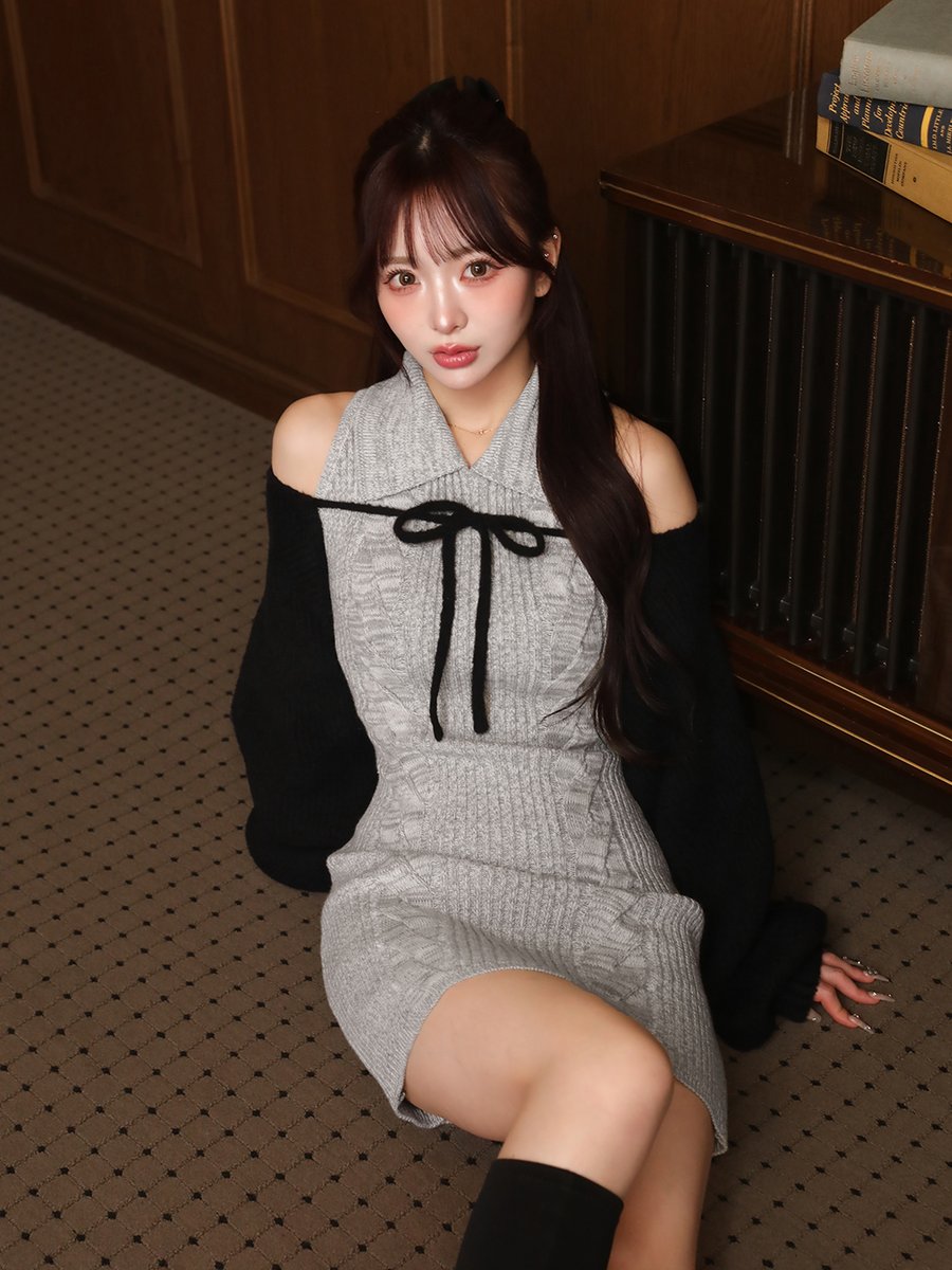 coming soon🍫❤️ 【ショートボレロニットミニワンピース】 今年