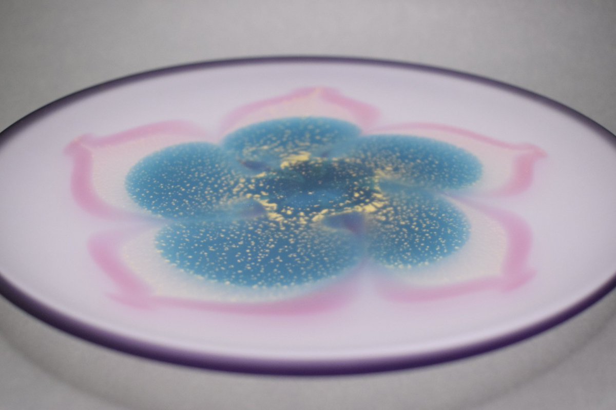 こちらの作品は食器の「華紋皿」になります。 作品展、購入に関するお