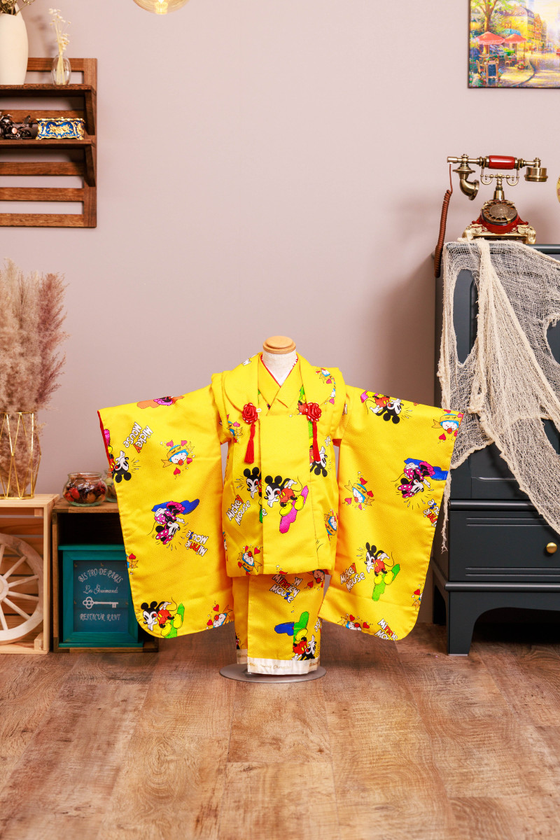 Walt Disney 七五三3歳女の子 ミッキー&ミニー 被布セット Walt Disney