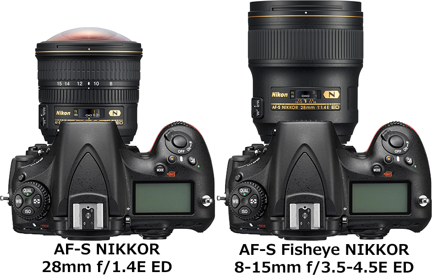 ニコン「AF-S Fisheye NIKKOR 8-15mm f/3.5-4.5E ED」と「AF-S NIKKOR