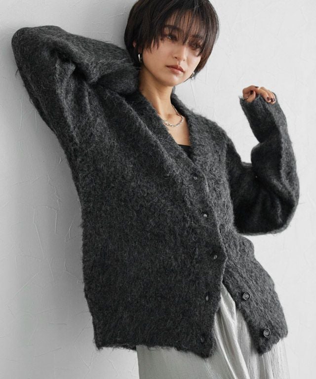 RASW]シャギーロングニットカーディガン◇送料無料【Akaneさん着用