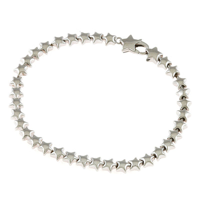 中古】 スタージュエリー STAR JEWELRY K18WG ブレスレット スター 星