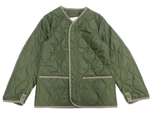 Buzz Rickson Collarless Nylon Quilted Jacket Men's Updated Version