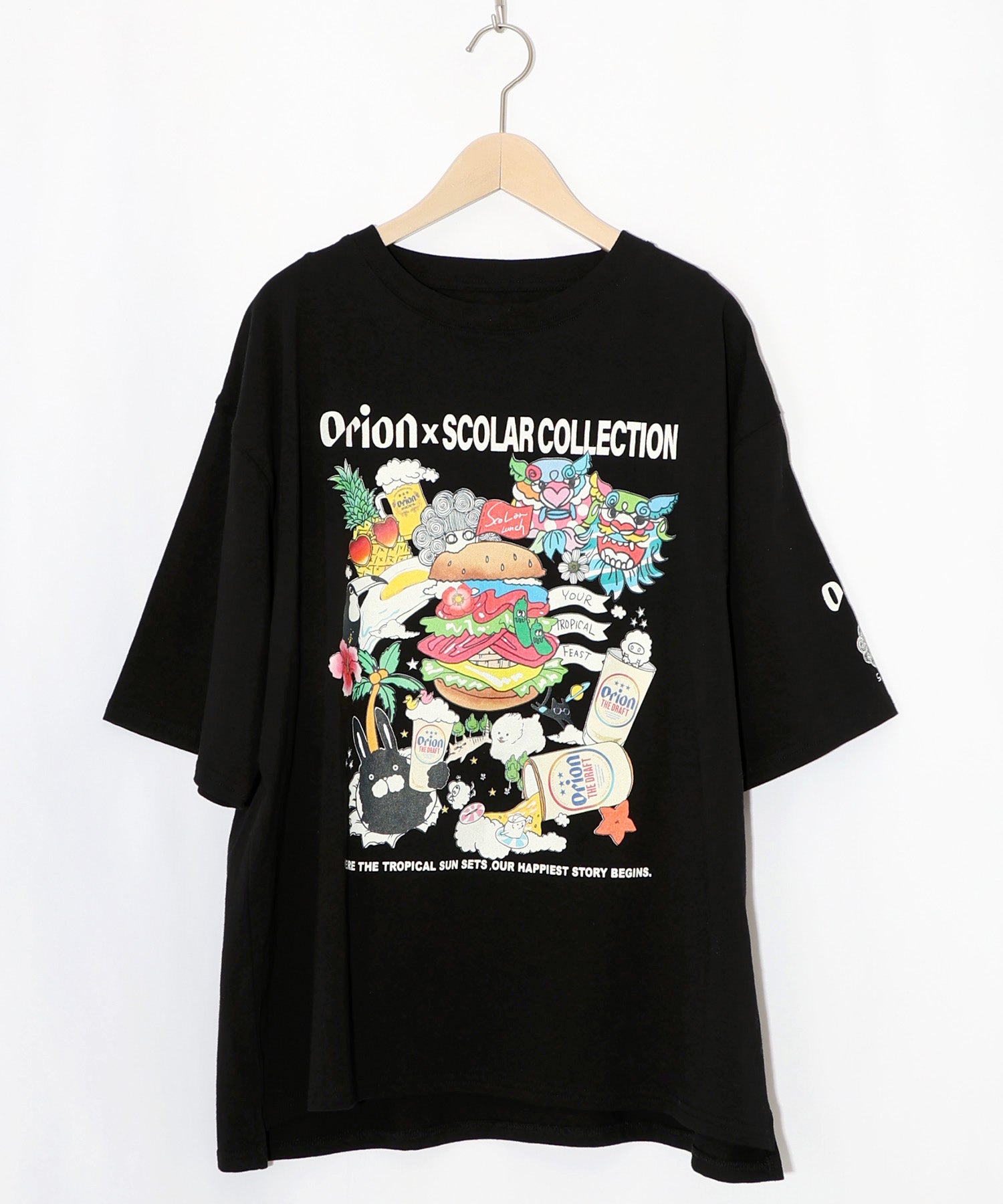 3月中旬頃発送予定】161676：orion×ScoLar Happy Paradise Tシャツの