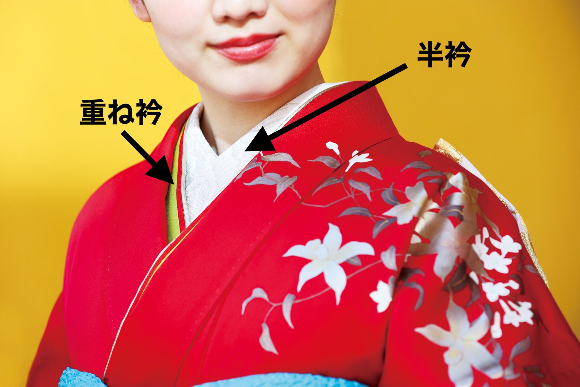 振袖の「半衿」「重ね衿」とは？成人式コーデを華やかにする小物の
