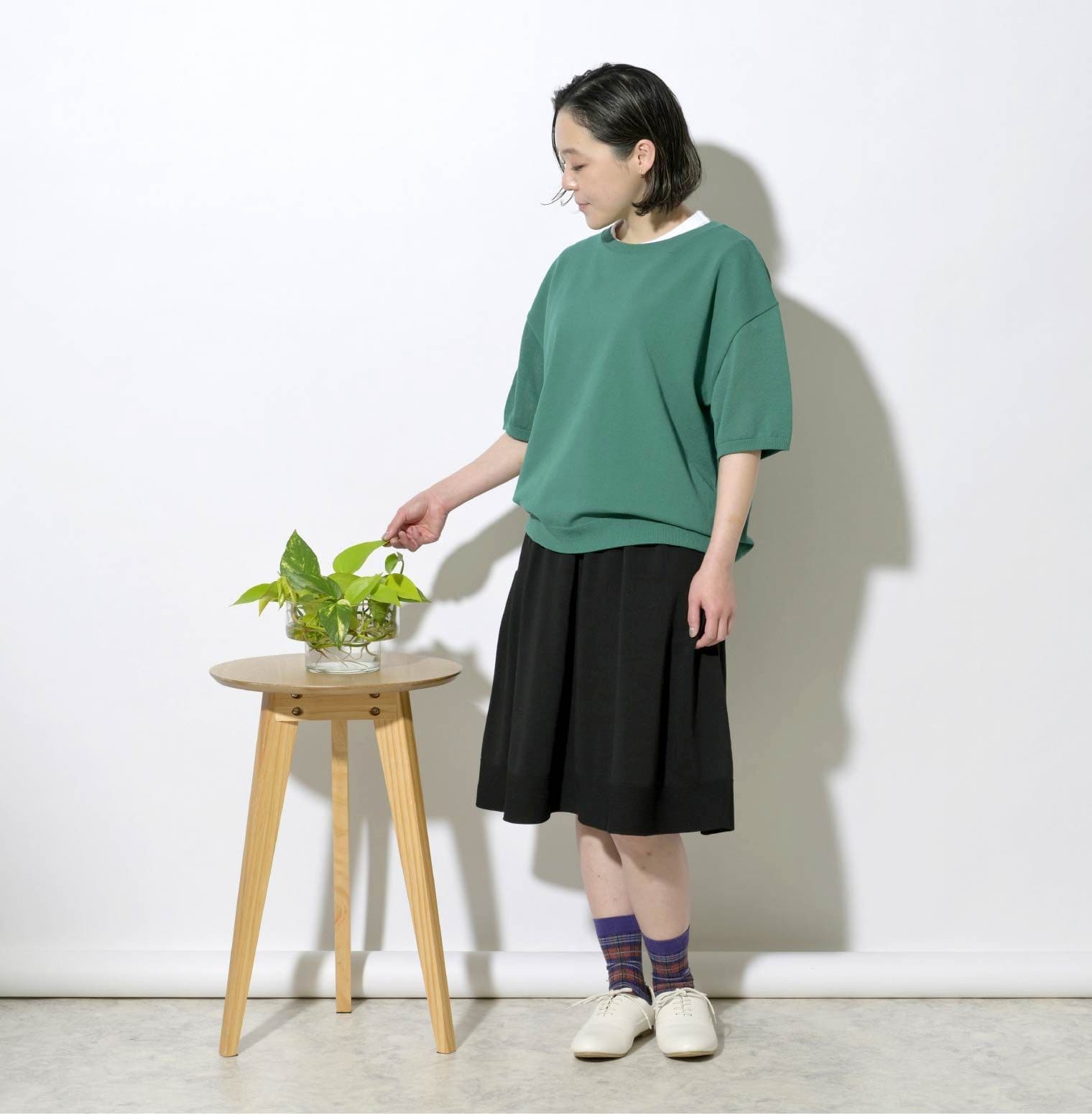 のびるニットミドルスカート ポケット付き | 公式 SAIFUKU サイフク