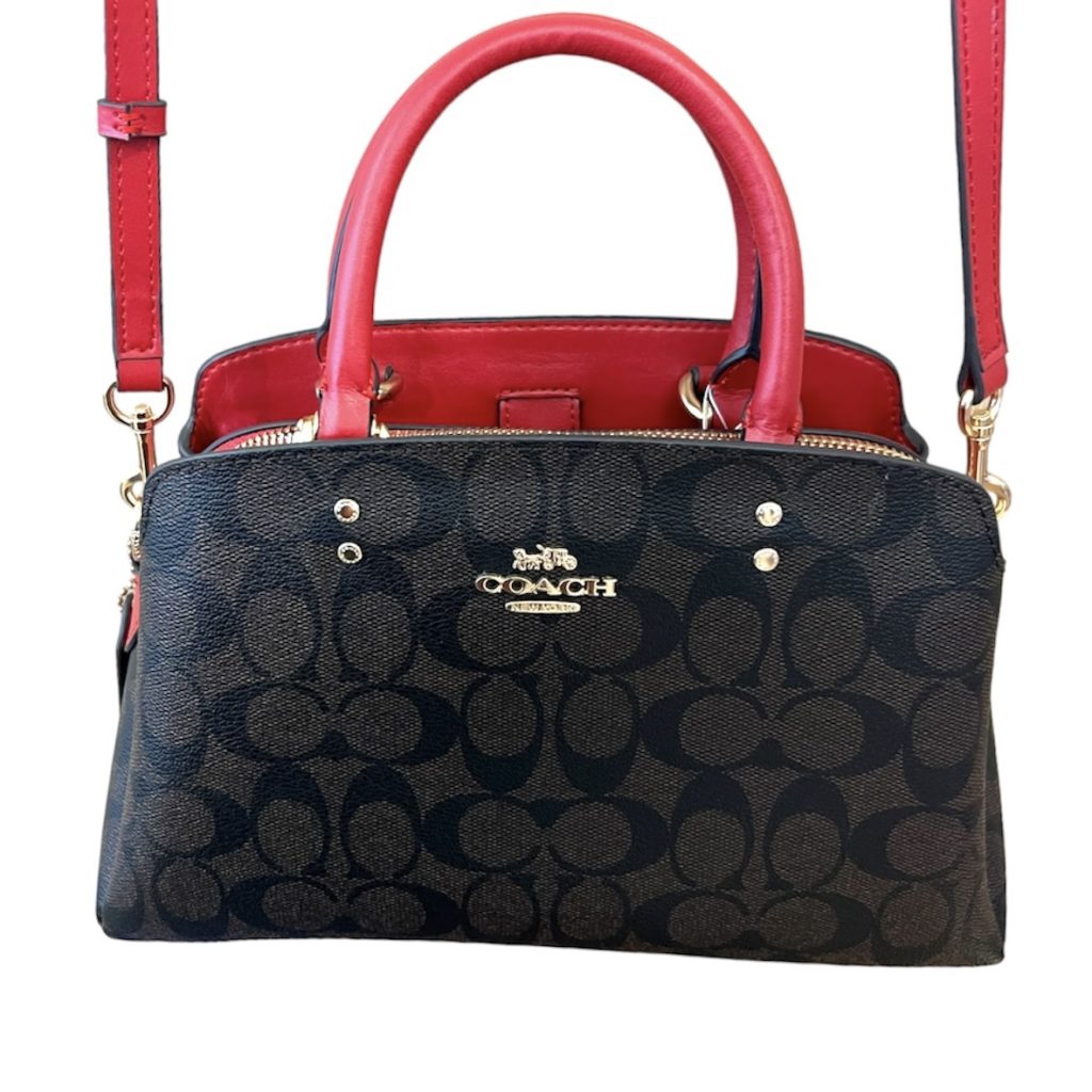 COACH コーチ ワンショルダーバッグ 7592 赤系 エンジ系 D16 COACH