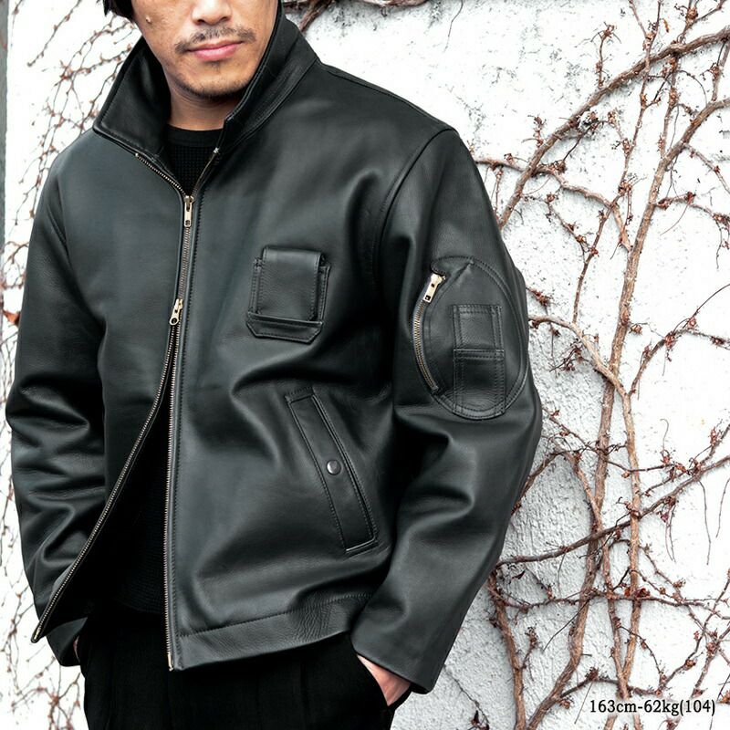 フランス軍タイプ パイロットレザージャケット JJ382YN フライト