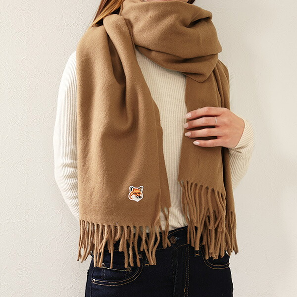 楽天市場】MAISON KITSUNE メゾンキツネ マフラー PREPPY STRIPED