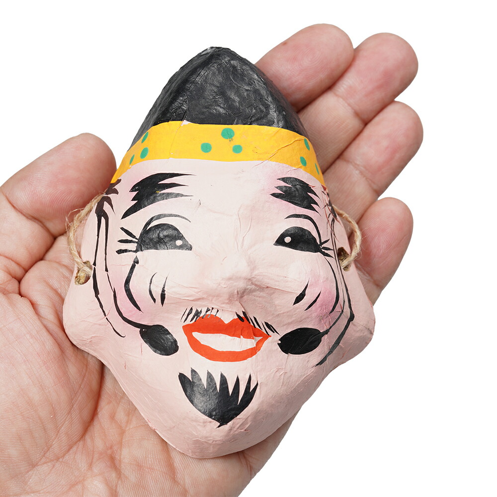 楽天市場】＜あす楽対応＞ お祭り用品 髪飾り用ミニお面（紙製） 岡目