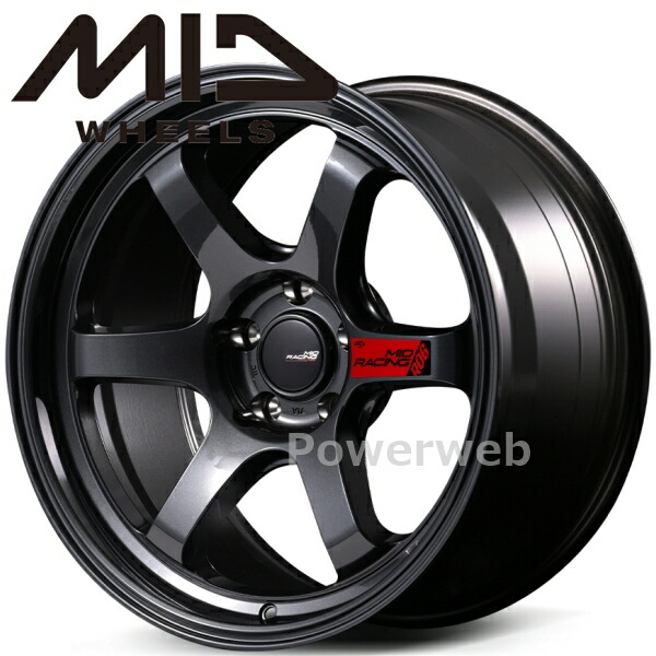 楽天市場】MID RACING R06 18インチ 8.5J PCD:100 穴数:5 inset:45