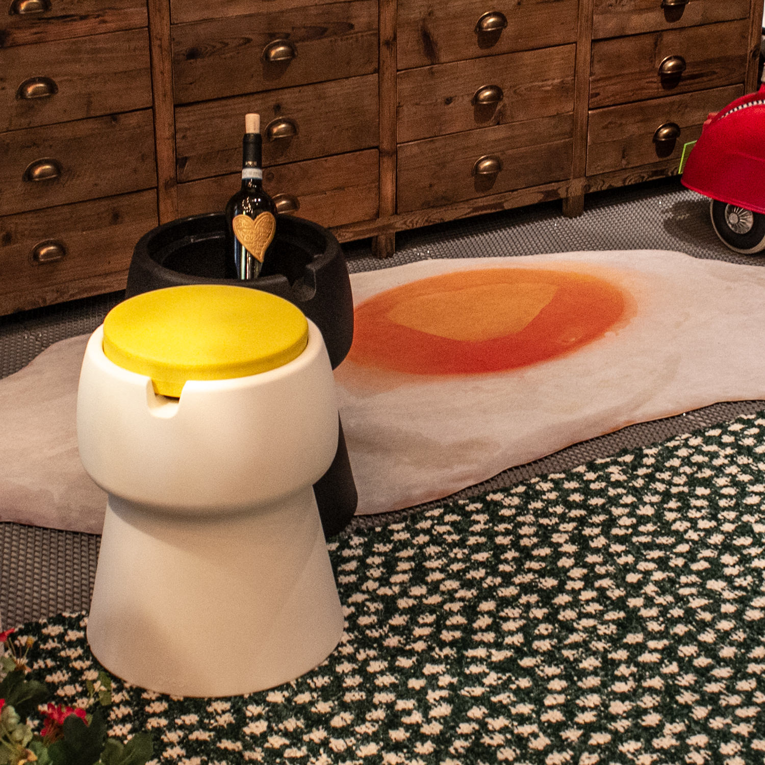 ドリンククーラー兼用スツール サイドテーブル | リグナテラス東京