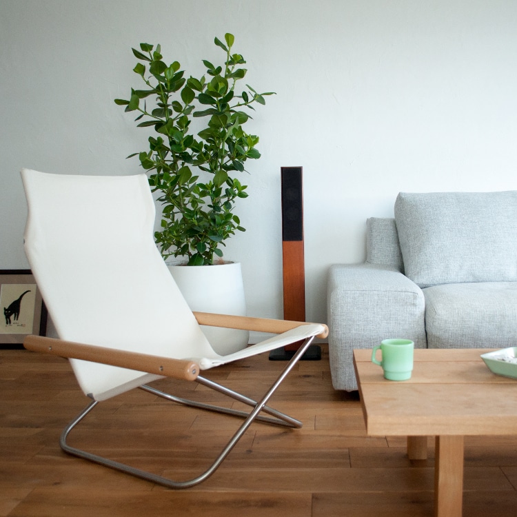 ニーチェア エックス (木部ダークブラウン シートキャメル) | リグナ