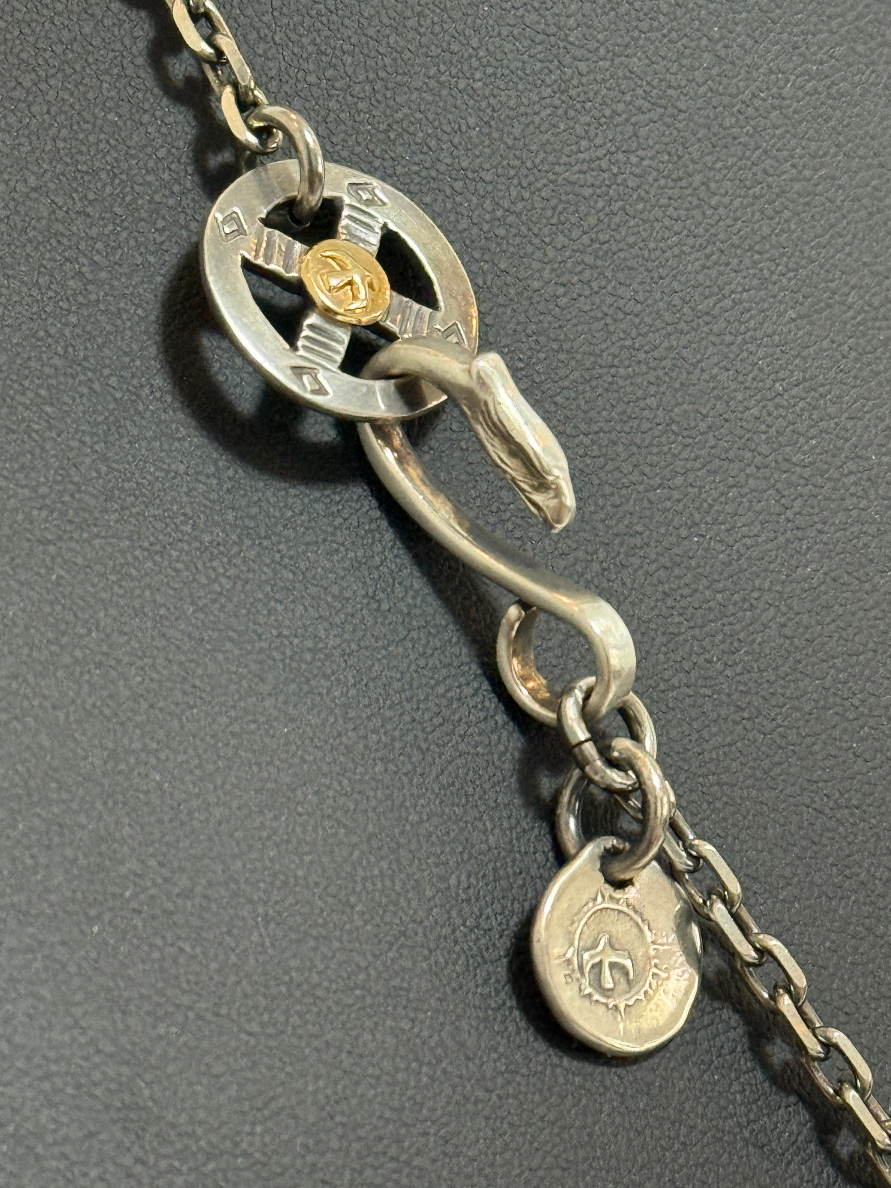 ゴローズ 上金特大フェザー左＋SV太陽inメタル小＋金メタルホイール付