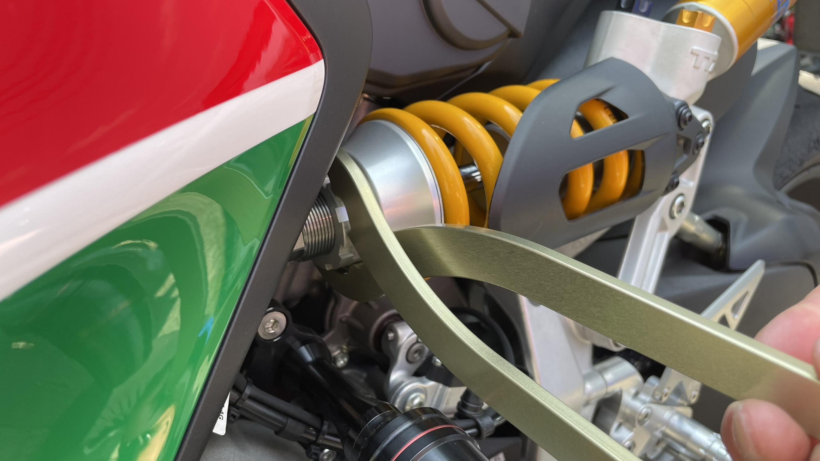 リアサスペンション フックレンチ(Panigale V2系 オーリンズTTX用