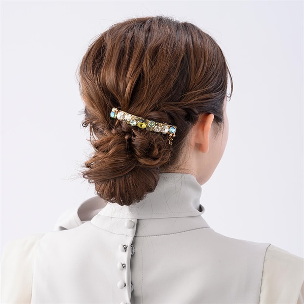 レディアリーシャイン バレッタ(グリーンミックス) | バレッタ