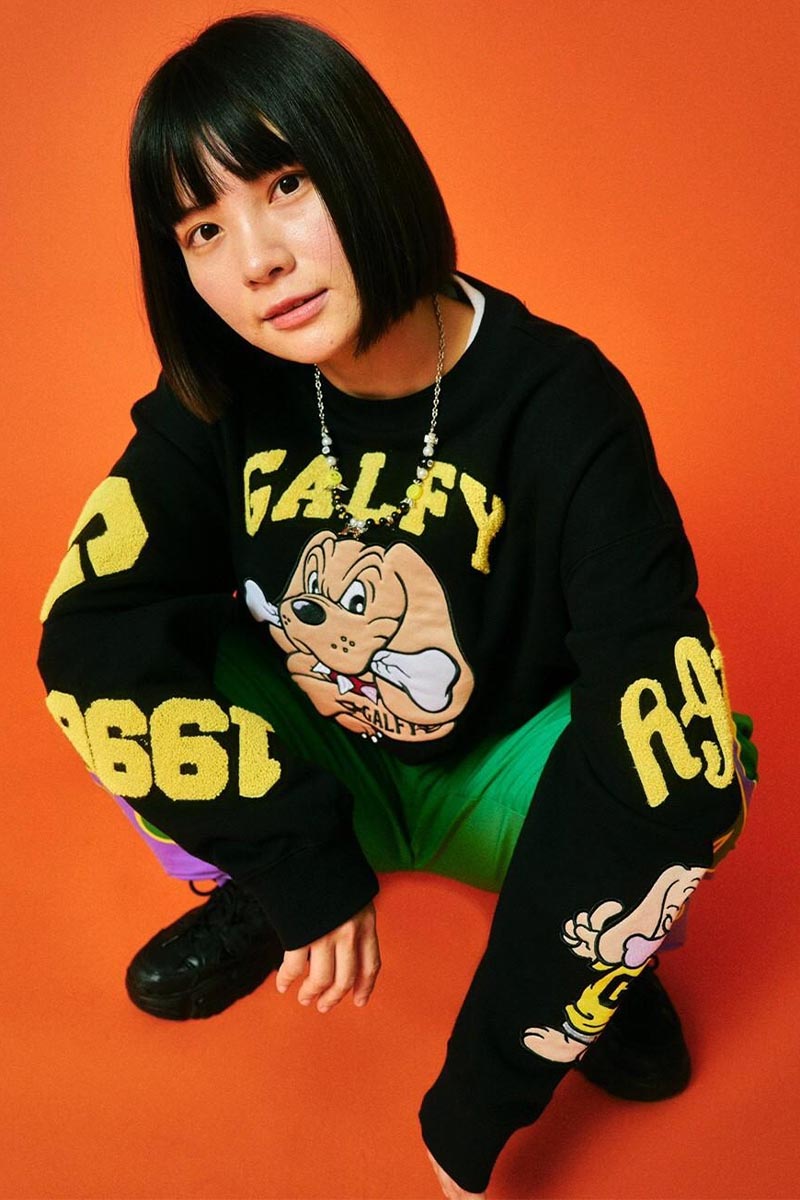 GALFY (ガルフィー) わんわん大学トレーナー BLACK / ロック