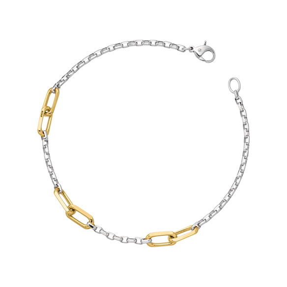 プラチナ/K18イエローゴールド ブレスレット 19cm | 高品質 金・プラチナ