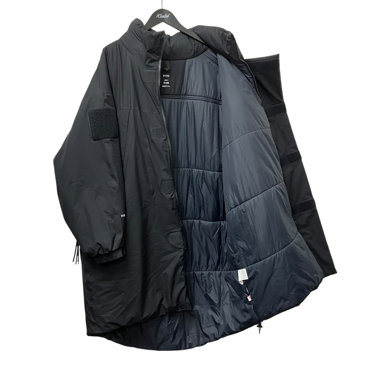 HYKE(ハイク) PERTEX PUFF PARKAダウンジャケット ブラック サイズ XXL