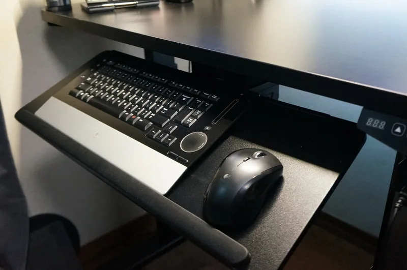 FLEXISPOTスライド式キーボードトレイKT1Bのレビュー！ - ShopDD