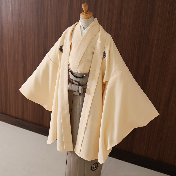 小学校卒業式 男の子 羽織はかまセット 波富士に矢羽根 (羽織・着物