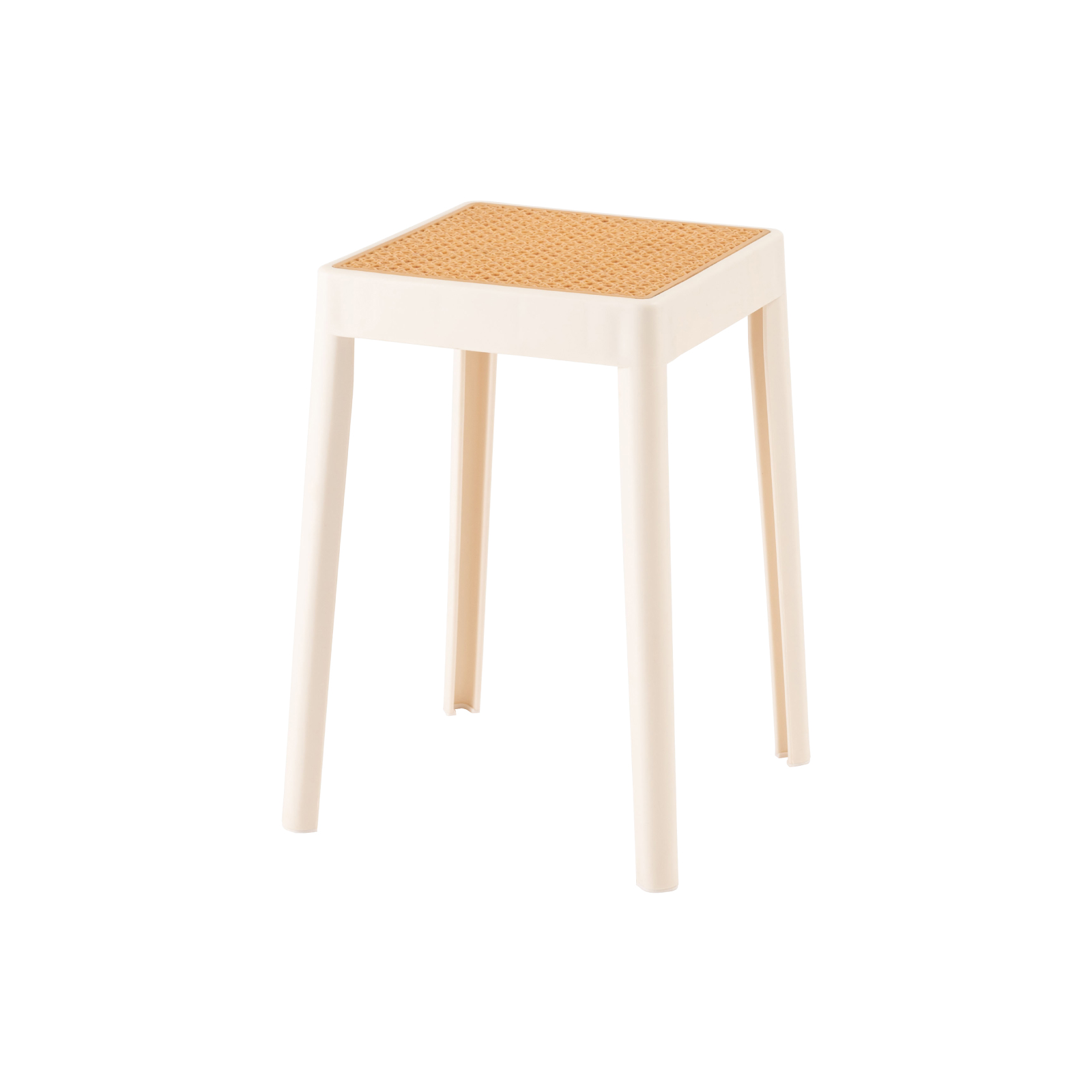 東谷 スツール 椅子 高さ46 玄関 おしゃれ ラタン調 北欧 完成品