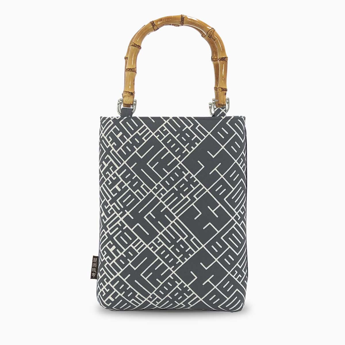 バンブー手提げバッグ 01 縦型 手拭い 祭り小物 祭り用品 手提げバッグ