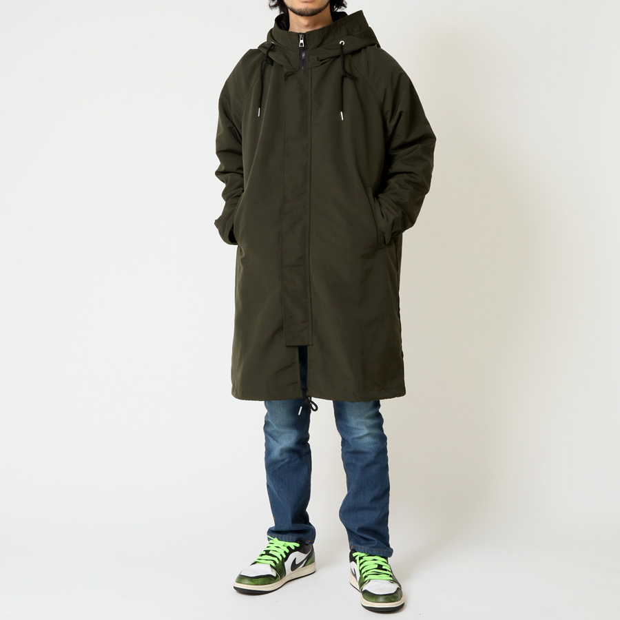 モッズコート メンズ 大きいサイズ M-51 フード ハイネック ロング