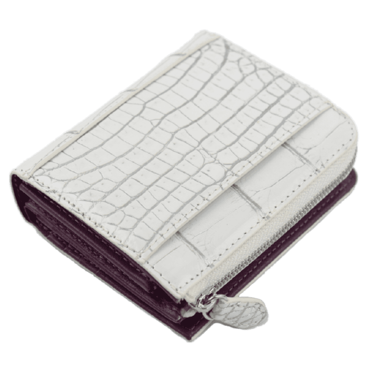 MGSABLE 二つ折り財布 クロコダイル レディース ワニ革 折り財布 本革