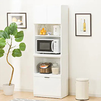 ニトリ（NITORI） 幅100cm キッチンボード(リガーレ100KBロータイプ WH